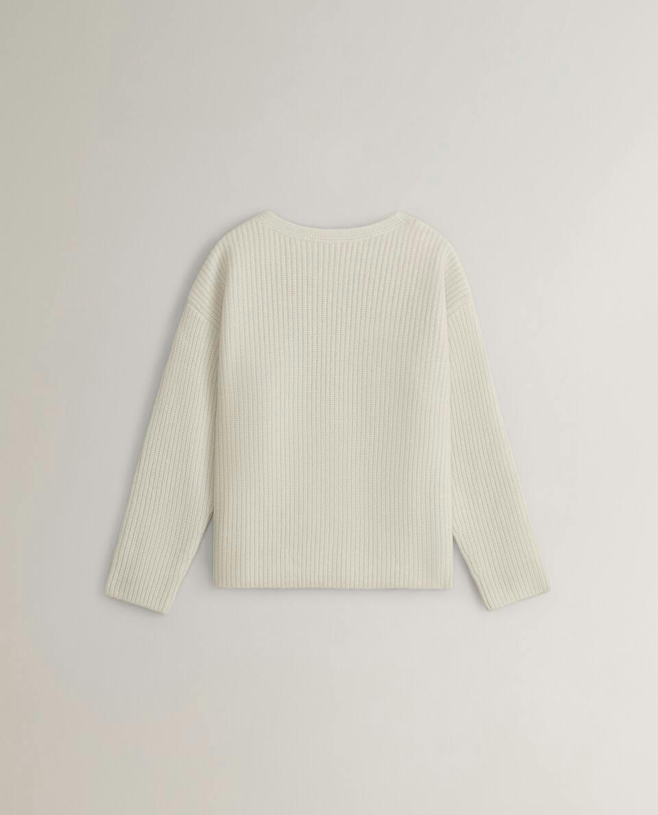 RIBBED CASHMERE SWEATER