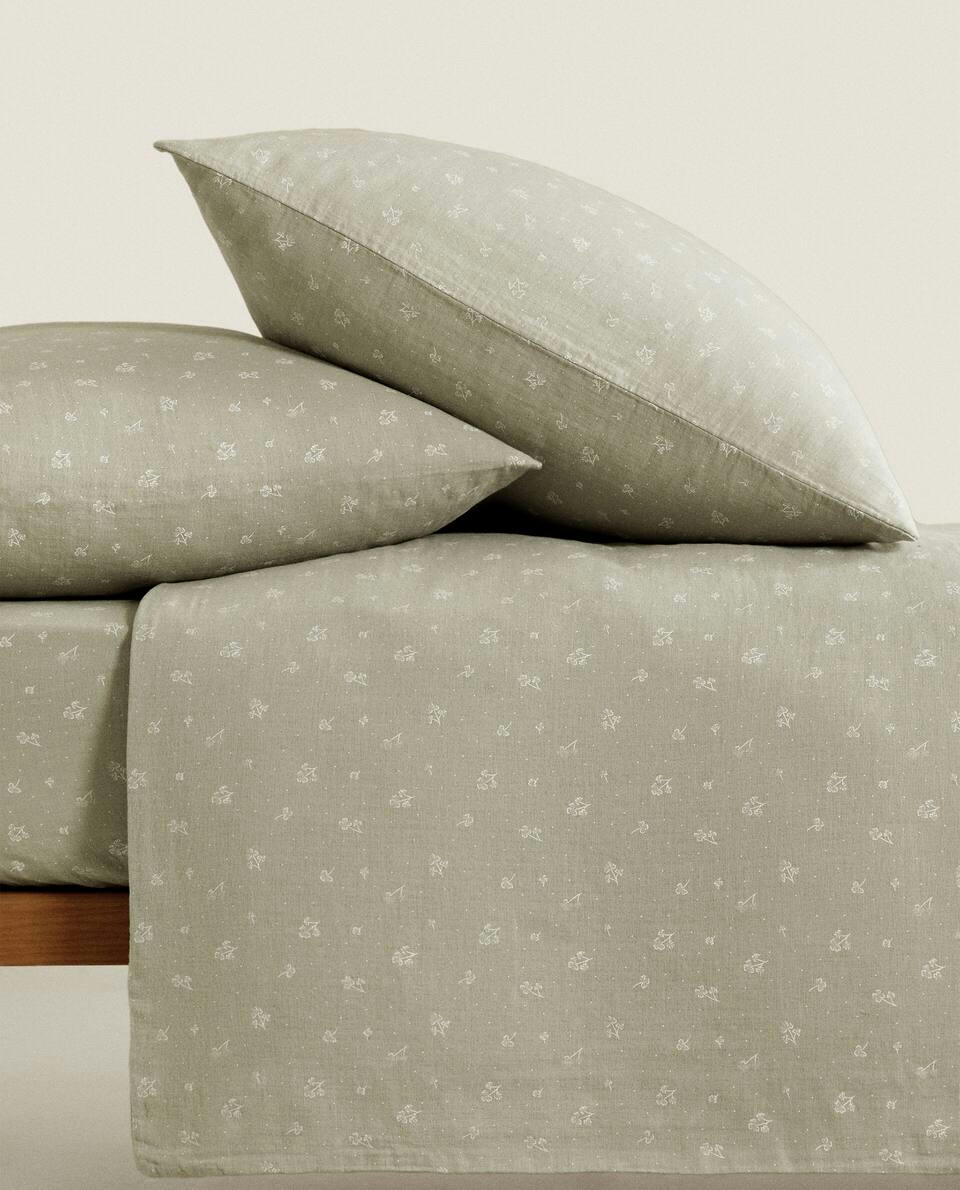 CLOVER COTTON MUSLIN FITTED SHEET