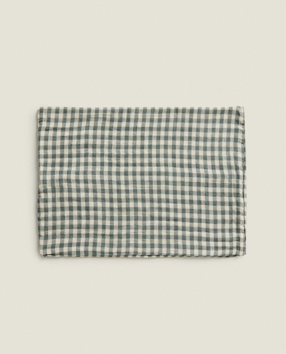 GINGHAM DUVET COVER AND PILLOWCASE SET
