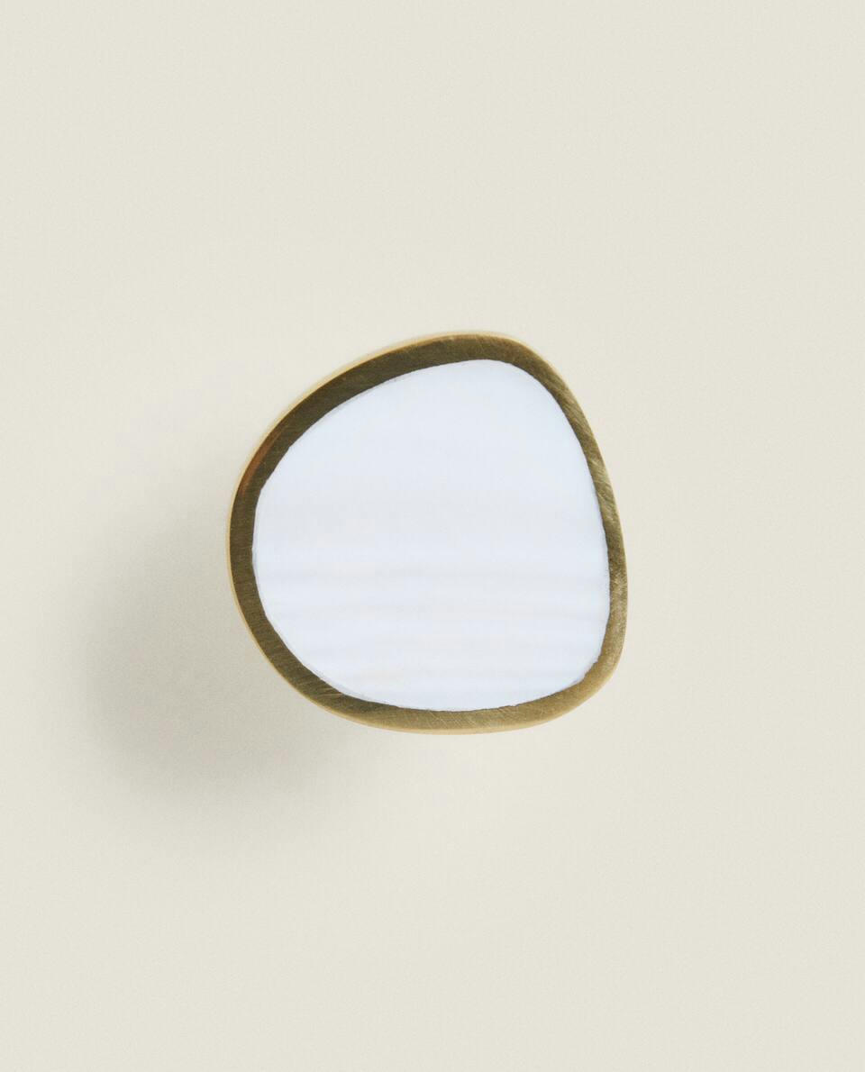 MOTHER-OF-PEARL EFFECT DOOR KNOB (PACK OF 2)