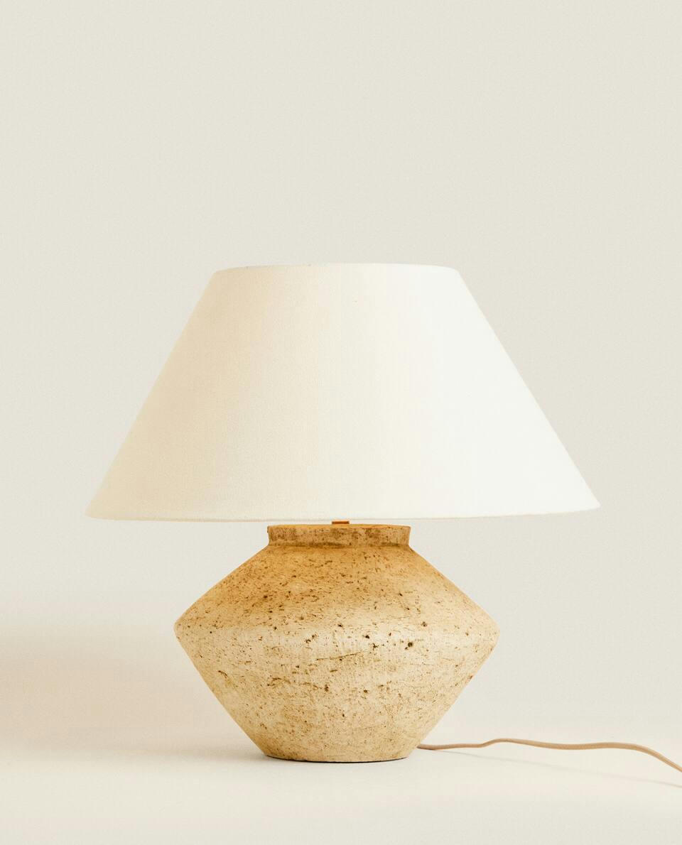 LARGE EARTHENWARE BASE LAMP