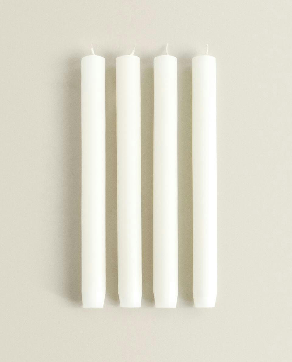 LONG CYLINDRICAL CANDLE (PACK OF 4)