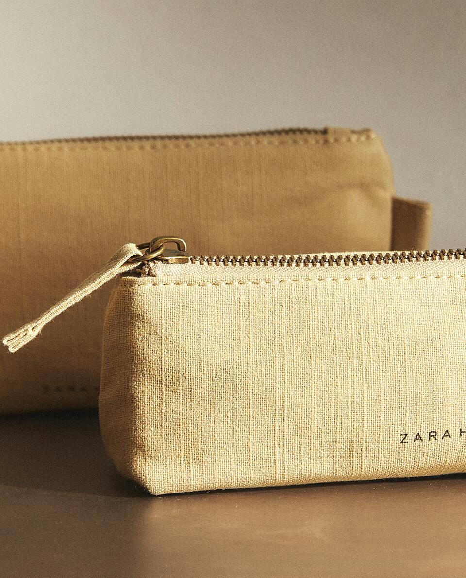 SMALL COTTON TOILETRY BAG