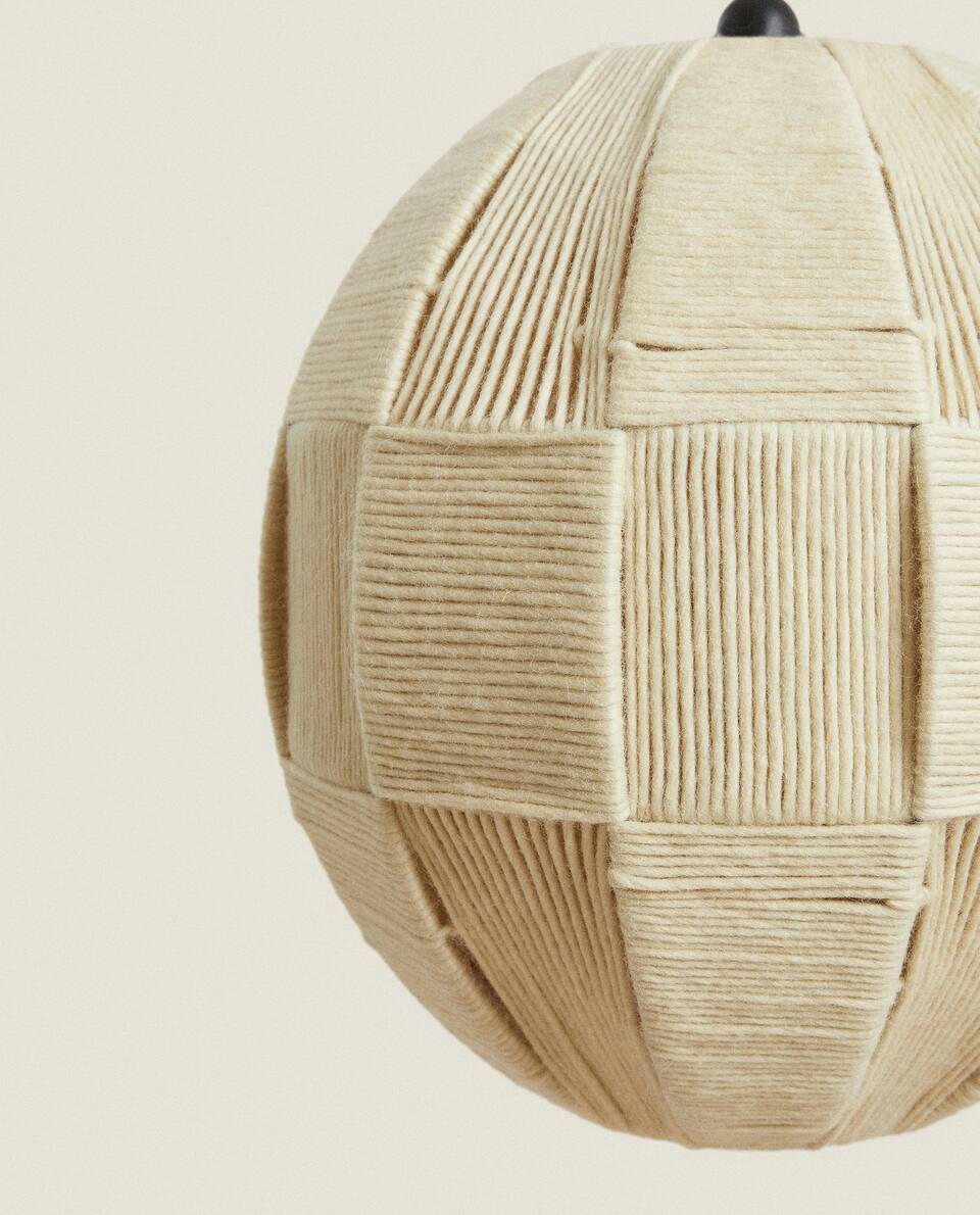 WOVEN WOOL CEILING LAMP