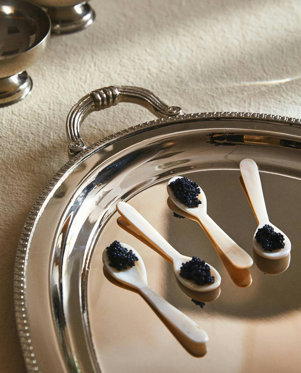 SET OF 4 CAVIAR SPOONS