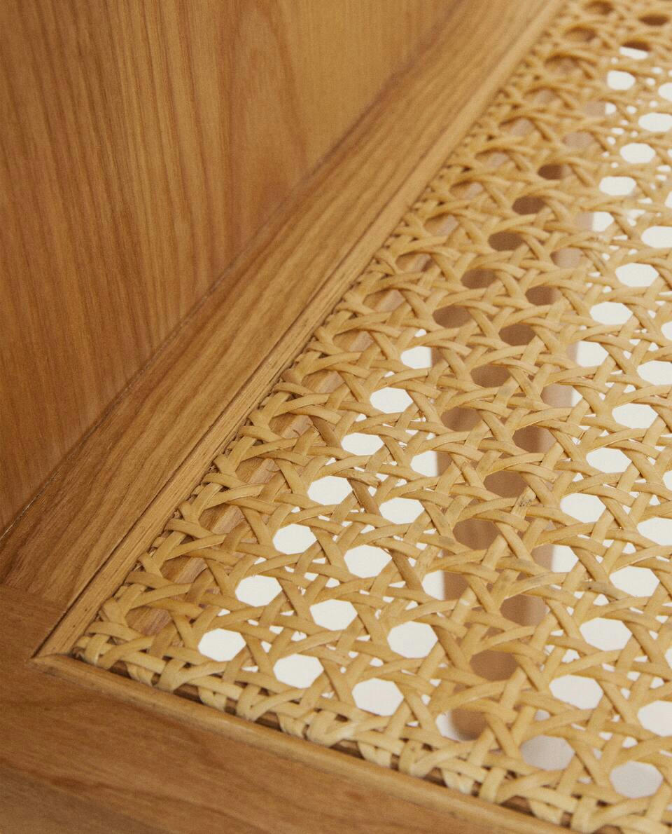 WOODEN BEDSIDE TABLE