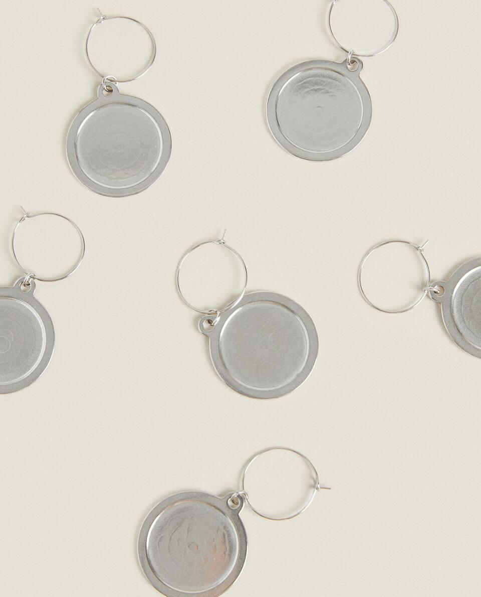 STEEL GLASS MARKERS (SET OF 6)