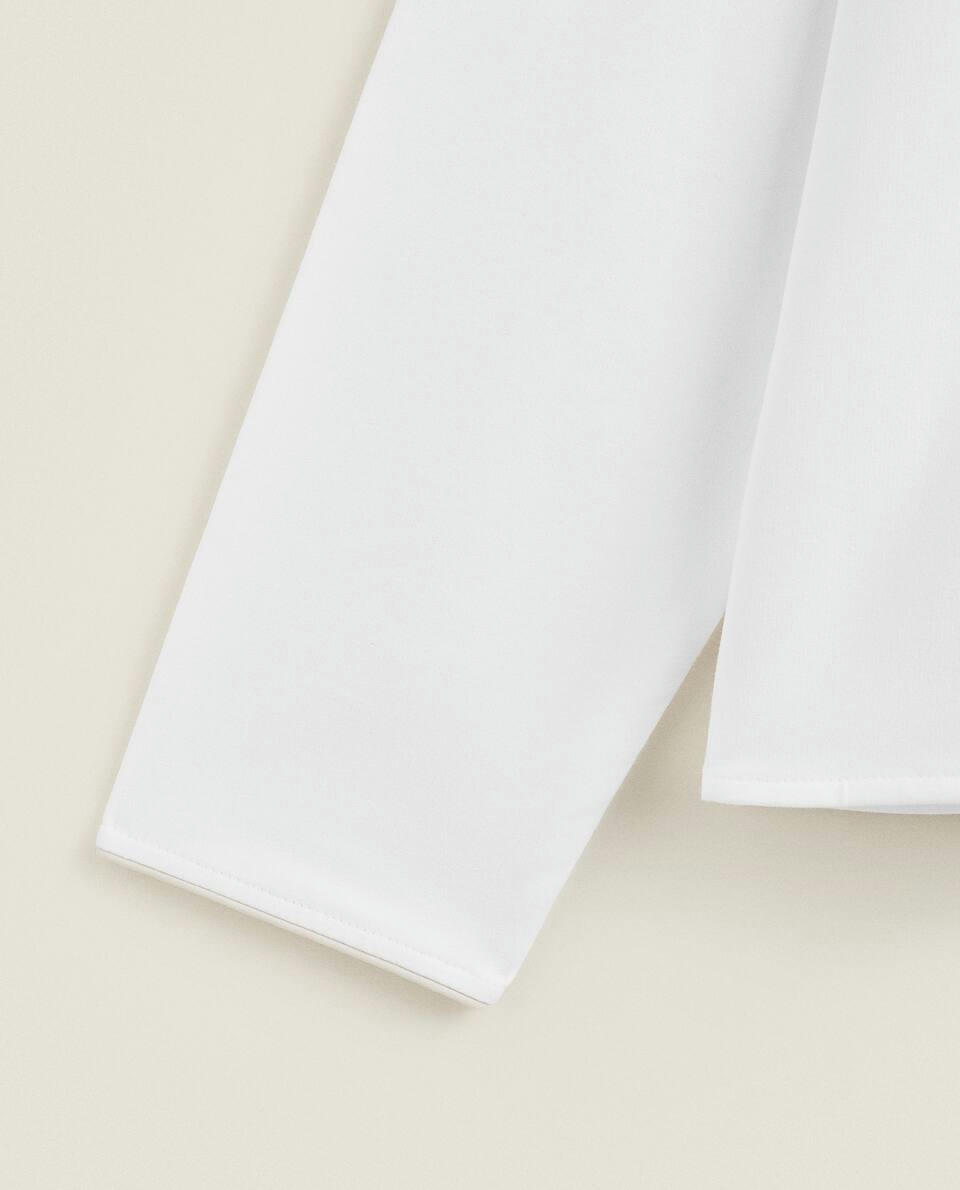 NAPPED SHIRT WITH TRIM