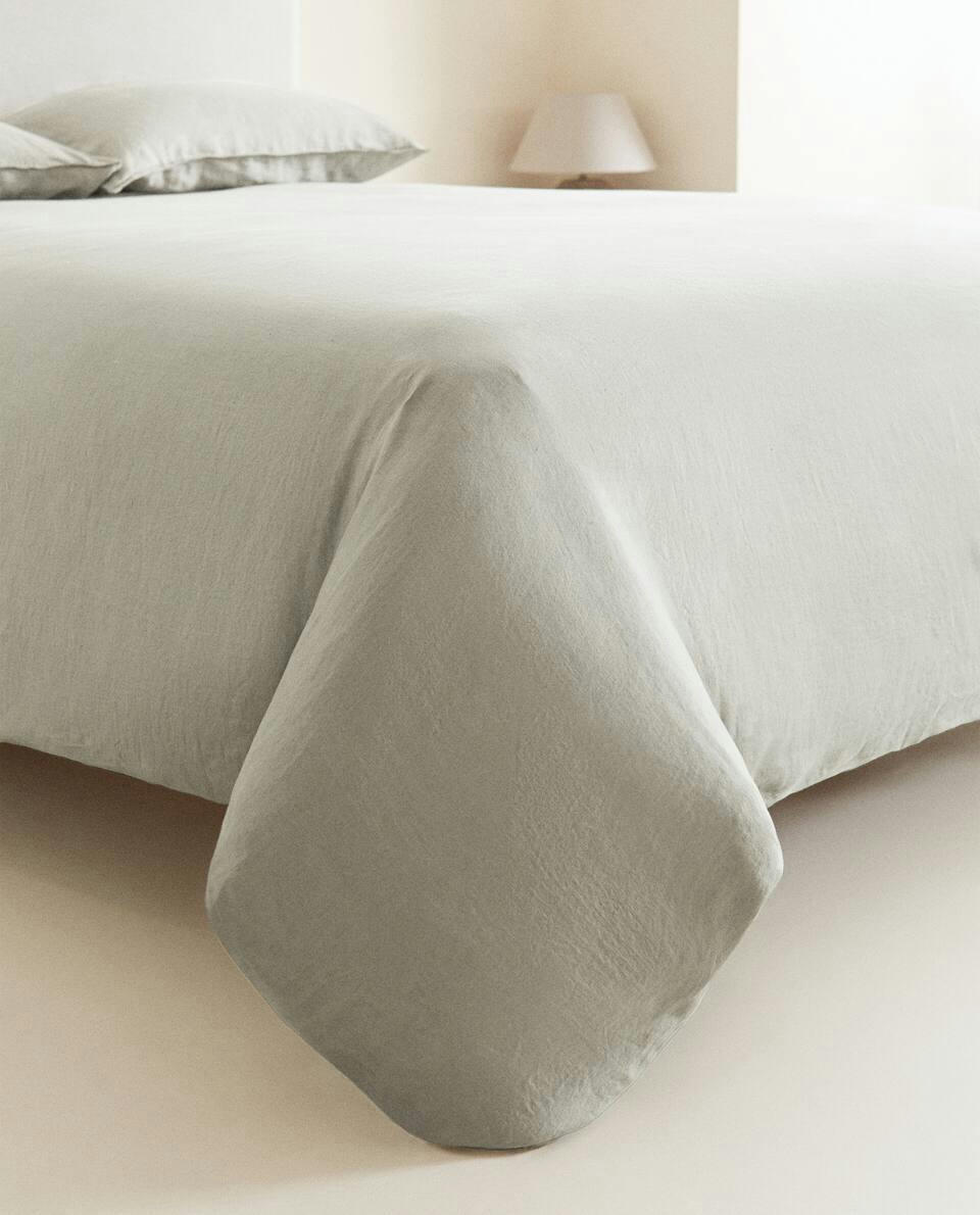 (140 GxM2) WASHED LINEN DUVET COVER
