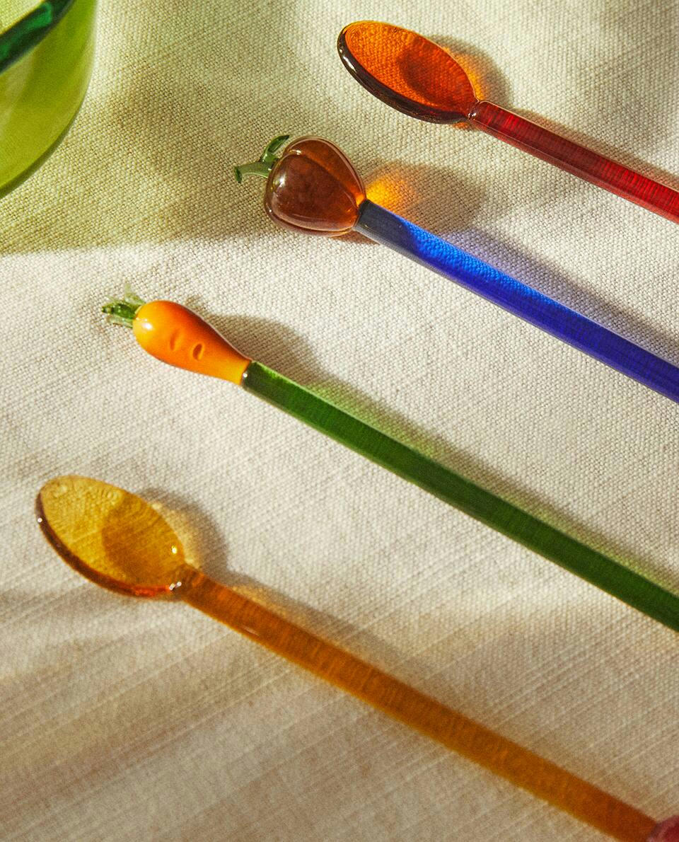 PACK OF PLANT DESSERT SPOONS (PACK OF 4)
