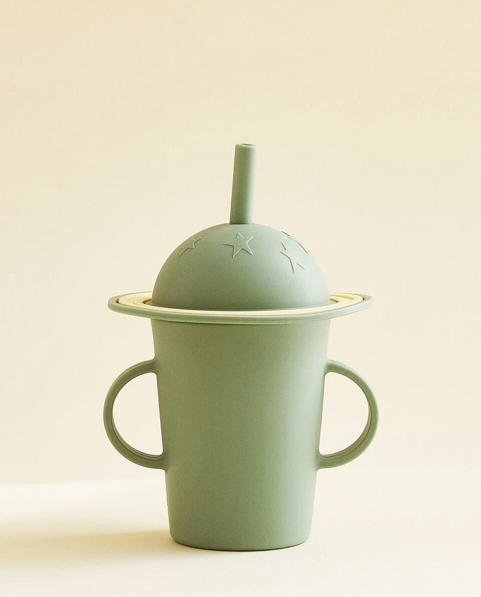 PLANETS BEAKER WITH STRAW