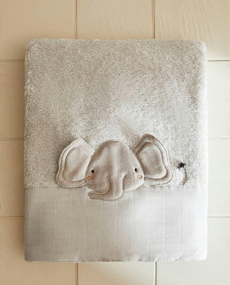 ELEPHANT COTTON TERRY TOWEL