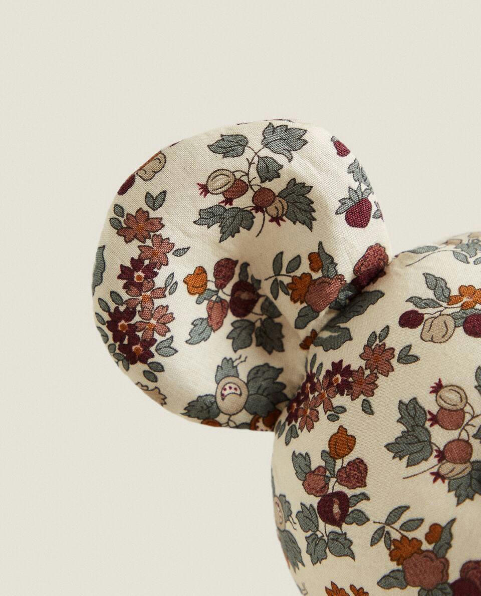 FLORAL PRINT FABRIC CHILDREN’S MOUSE SOFT TOY