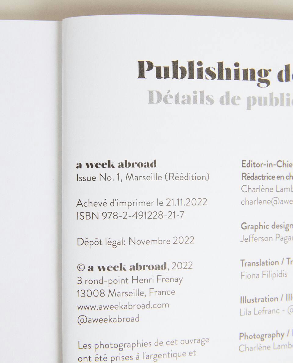 A WEEK ABROAD MARSEILLE BOOK