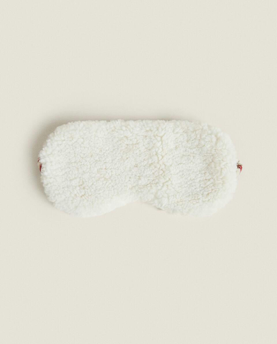 FAUX SHEARLING EYE MASK