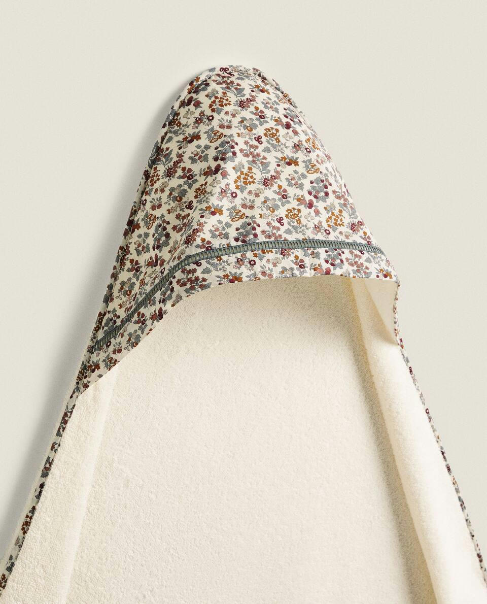 FLORAL PRINT FABRIC CHILDREN’S COTTON CAPE