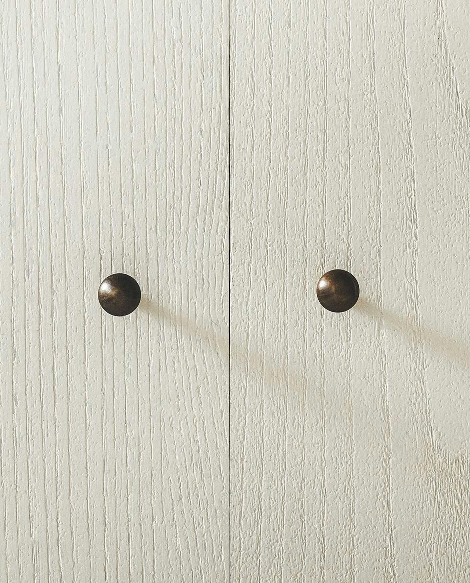 GREY BRASS DOOR KNOB (PACK OF 2)