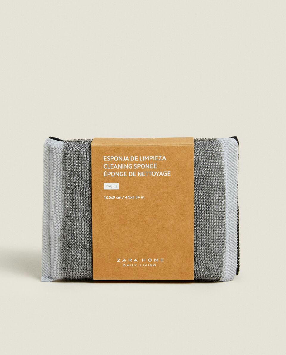 GREY AND BLACK SCOURER (SET OF 2)