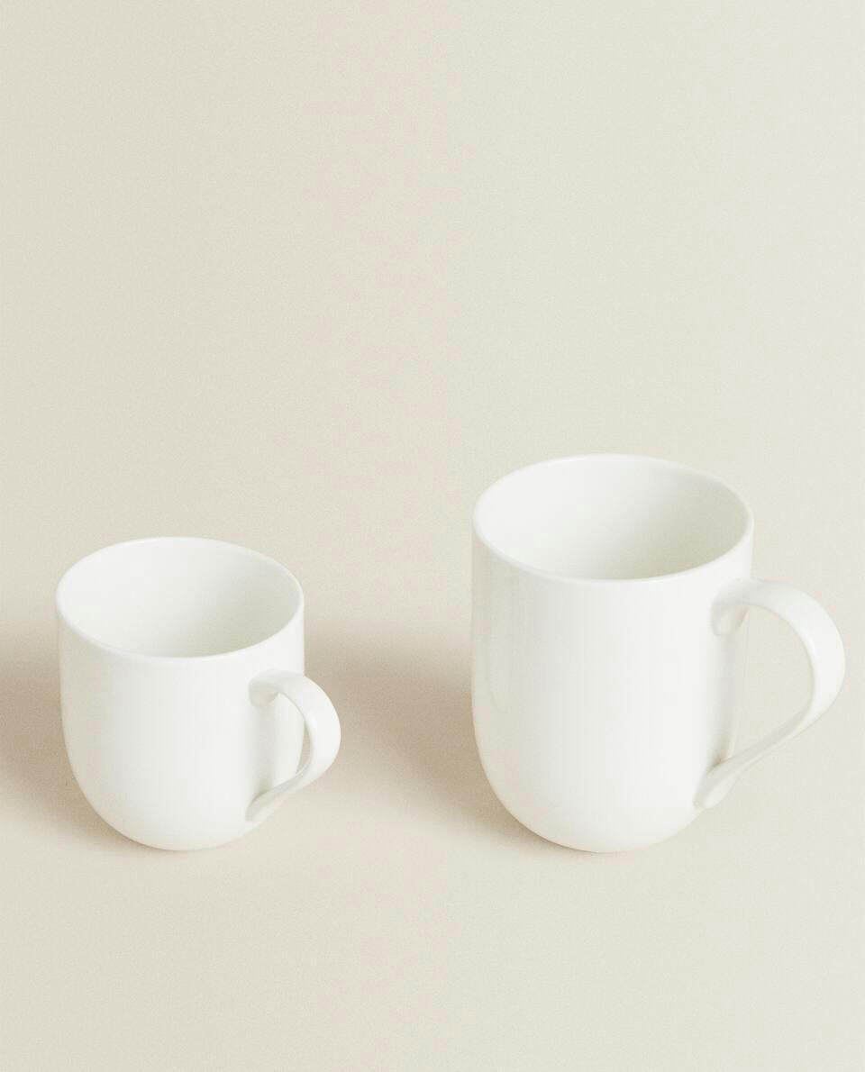 WHITE PORCELAIN MUG