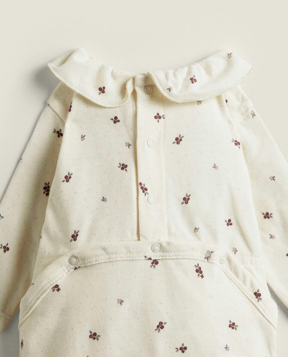 FLORAL PRINT NEWBORN BABY SET