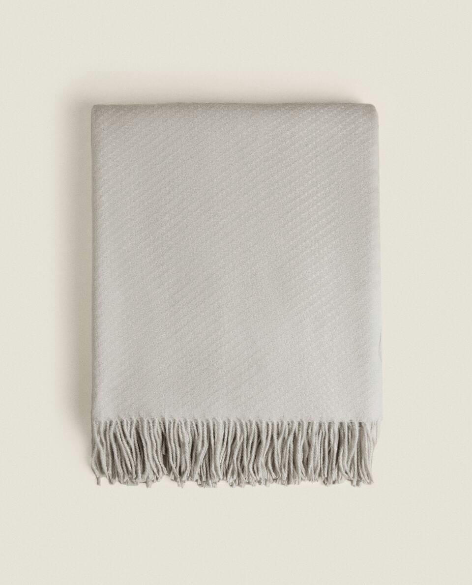 TEXTURED CHECK BLANKET