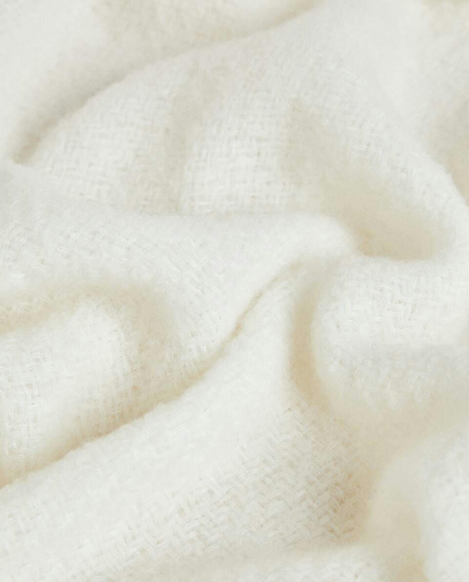 FRINGED WOOL BLANKET