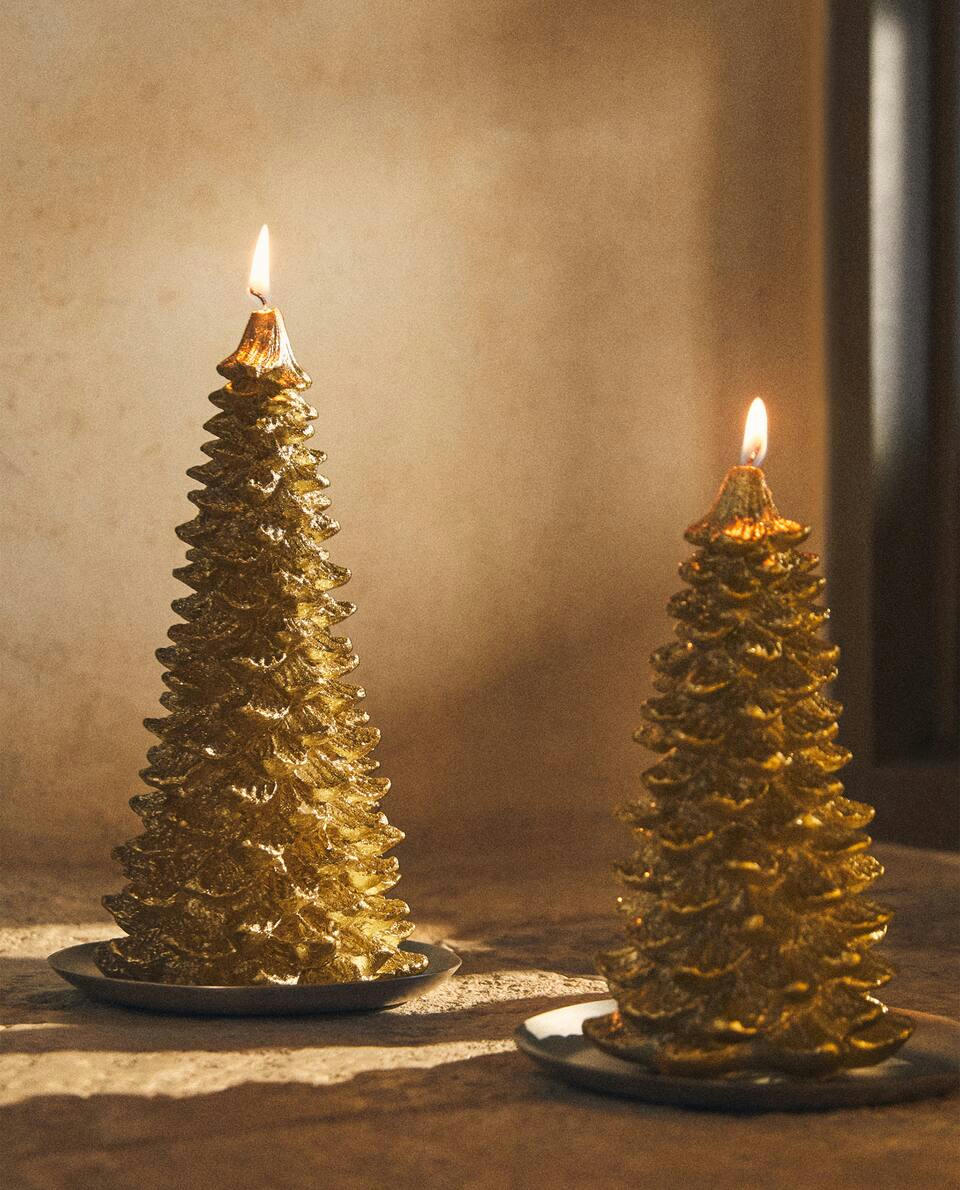 CHRISTMAS TREE DECORATIVE CANDLE