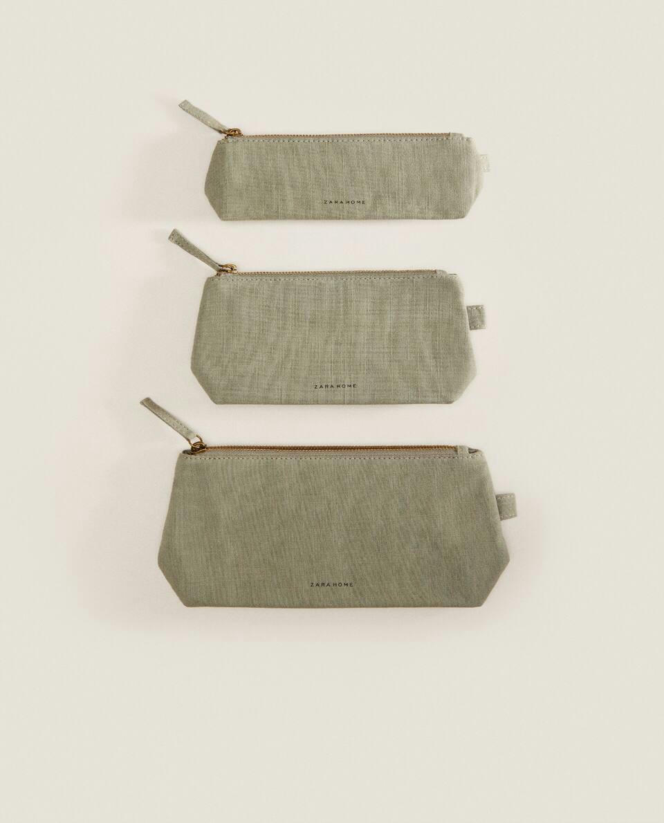 LARGE COTTON TOILETRY BAG