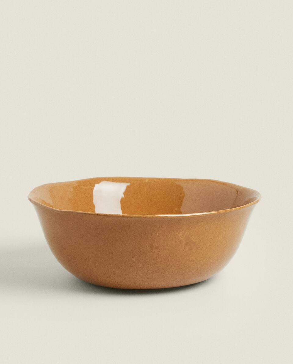 STONEWARE SALAD BOWL
