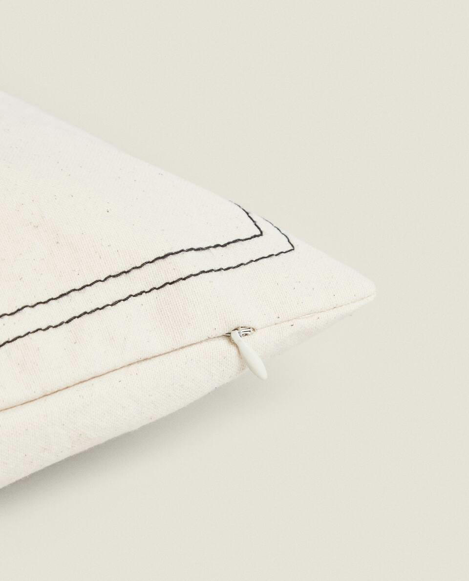 CUSHION COVER WITH BORDER