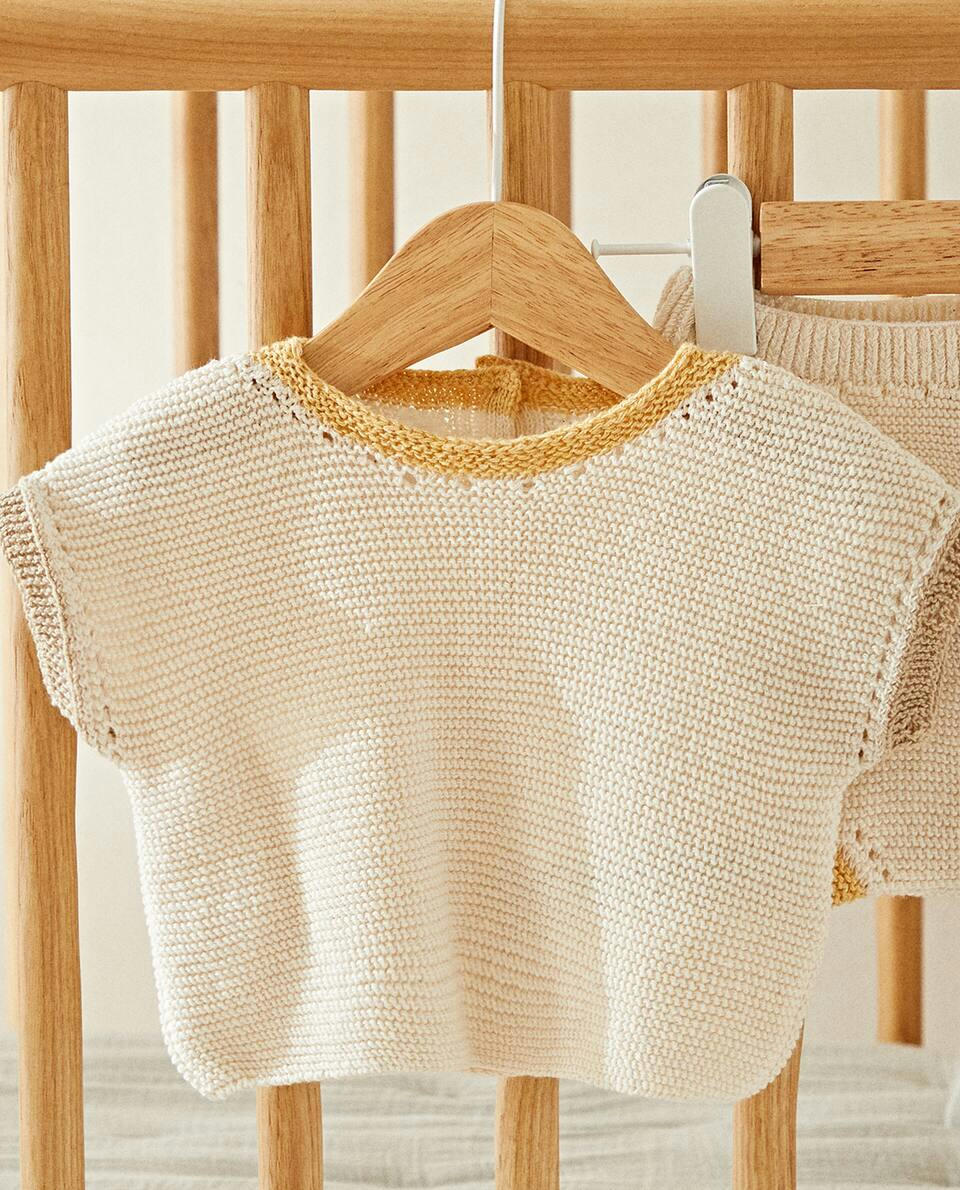 CONTRAST CHUNKY KNIT SET