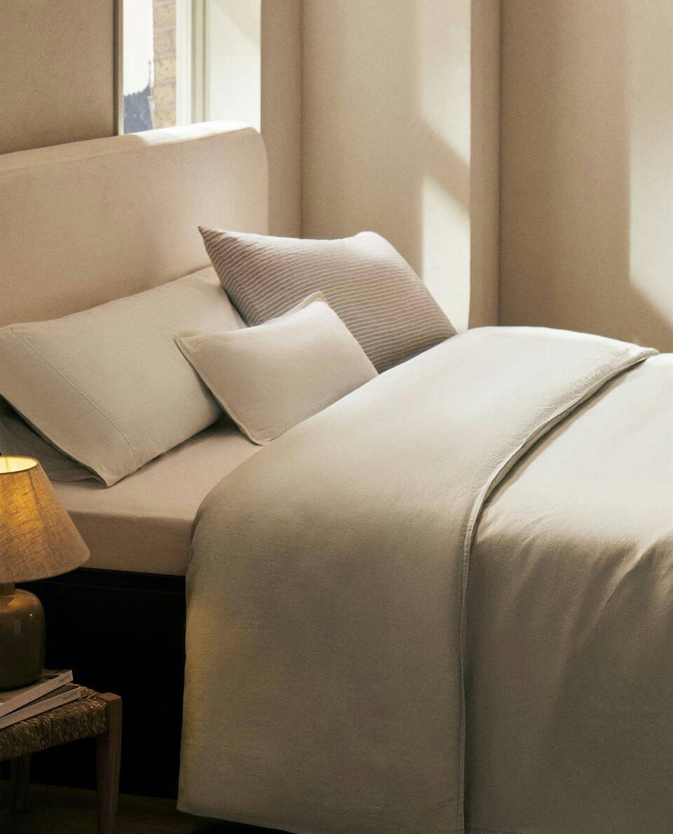 (140 GxM2) WASHED LINEN DUVET COVER