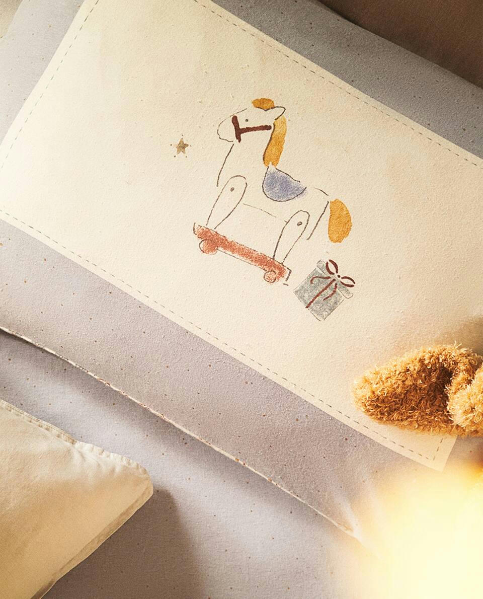 CHRISTMAS CHILDREN’S FLANNEL PILLOWCASE