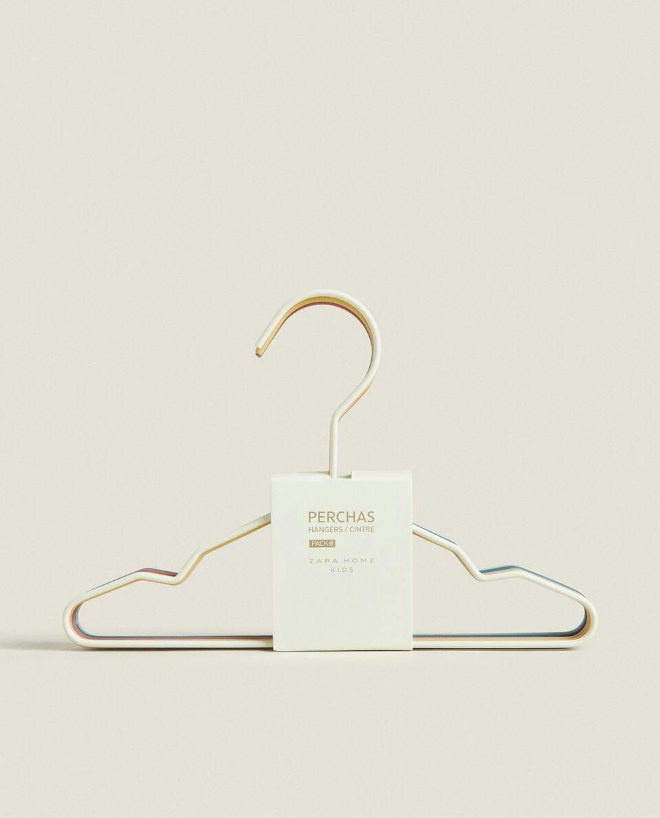 RUBBERISED BABY HANGER (PACK OF 6)