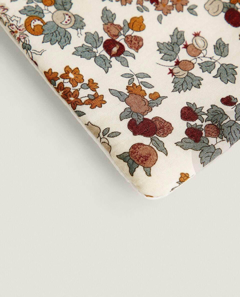 FLORAL PRINT FABRIC CHILDREN'S LONG BIB