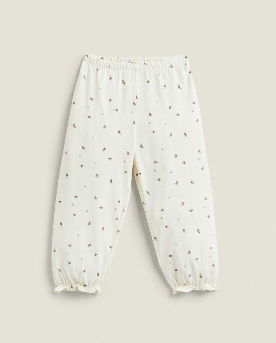 CHILDREN'S FLORAL PRINT SET OF PYJAMAS