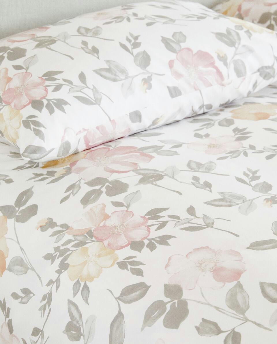 FLORAL PRINT DUVET COVER