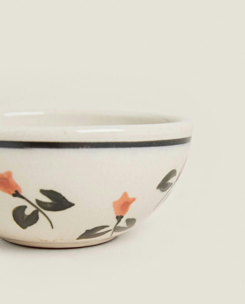 PAINTED FLORAL MINI BOWL