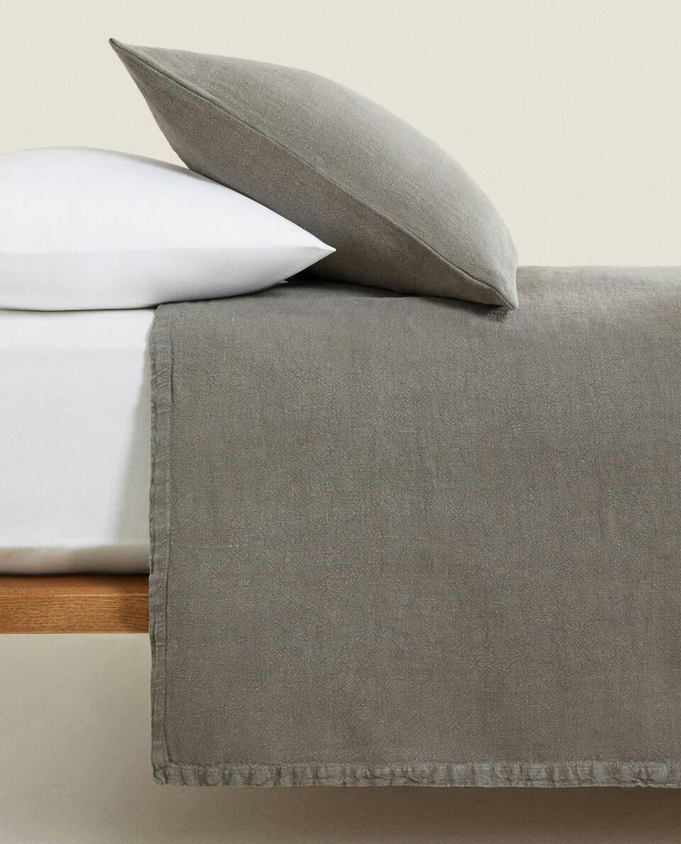WASHED LINEN BEDSPREAD (400 GxM2)