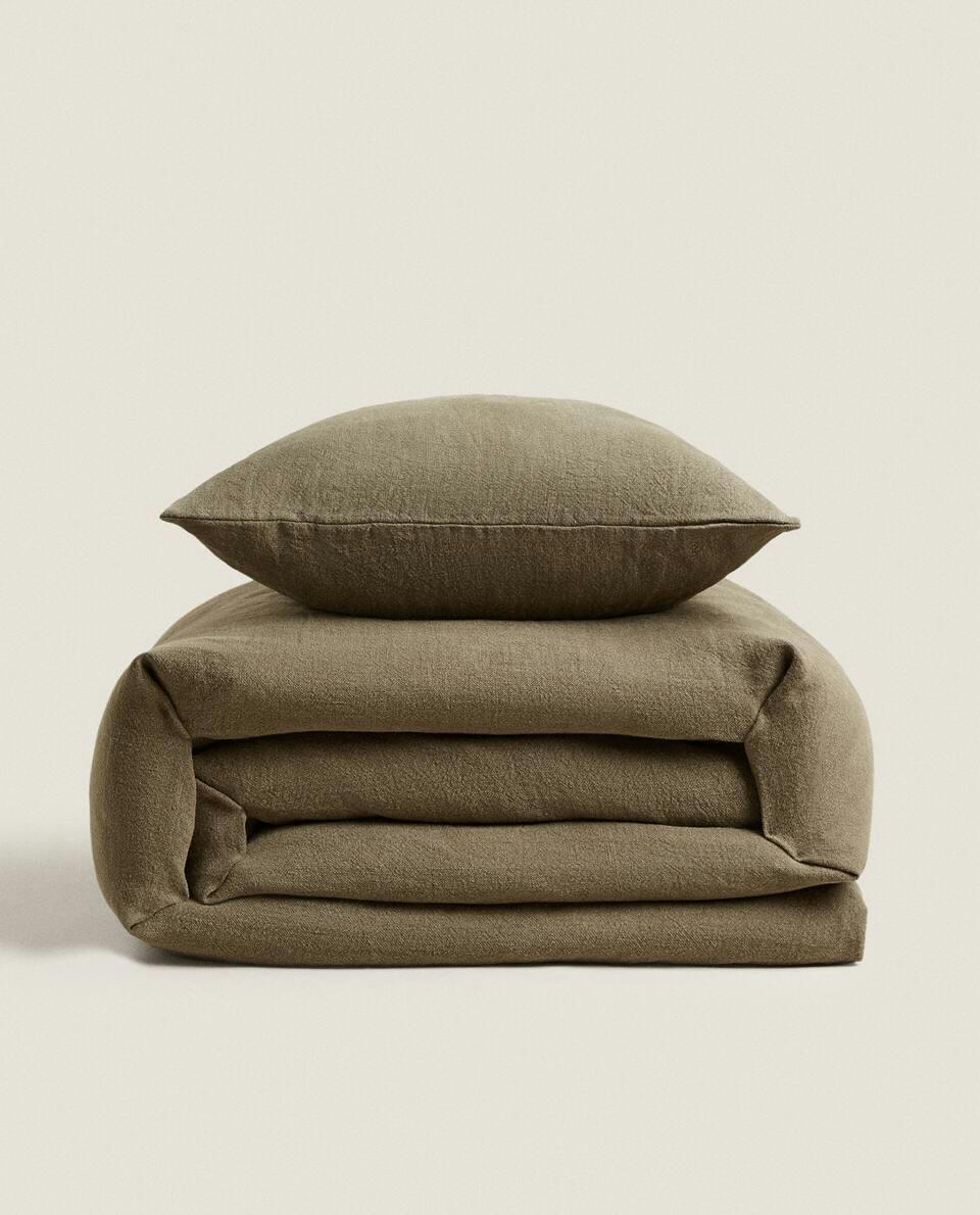 WASHED LINEN BEDSPREAD (400 GxM2)