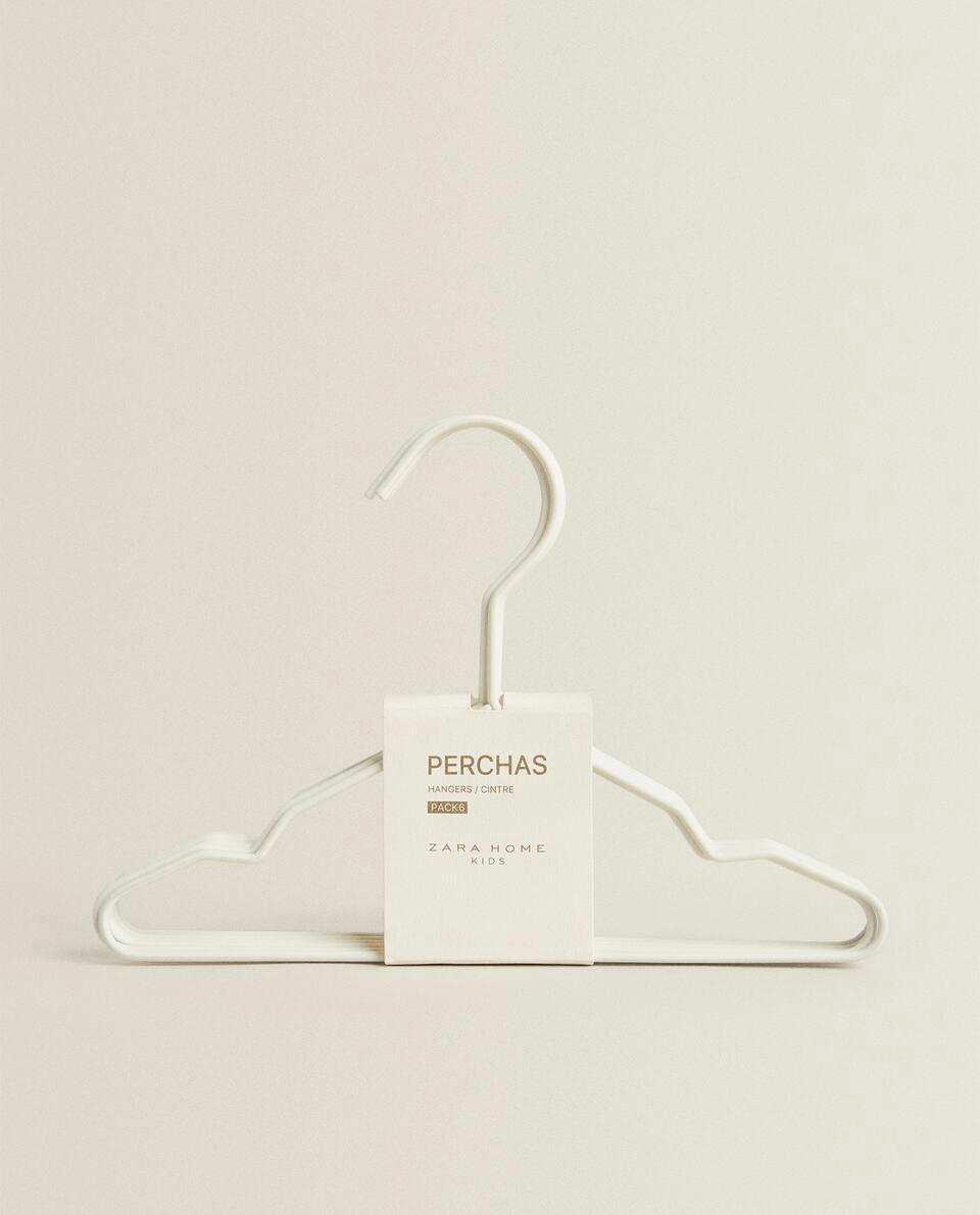 RUBBERISED BABY HANGER (PACK OF 6)