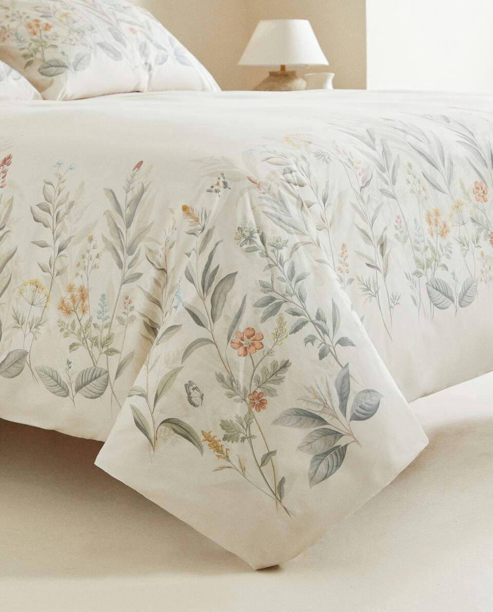 FLORAL PRINT DUVET COVER
