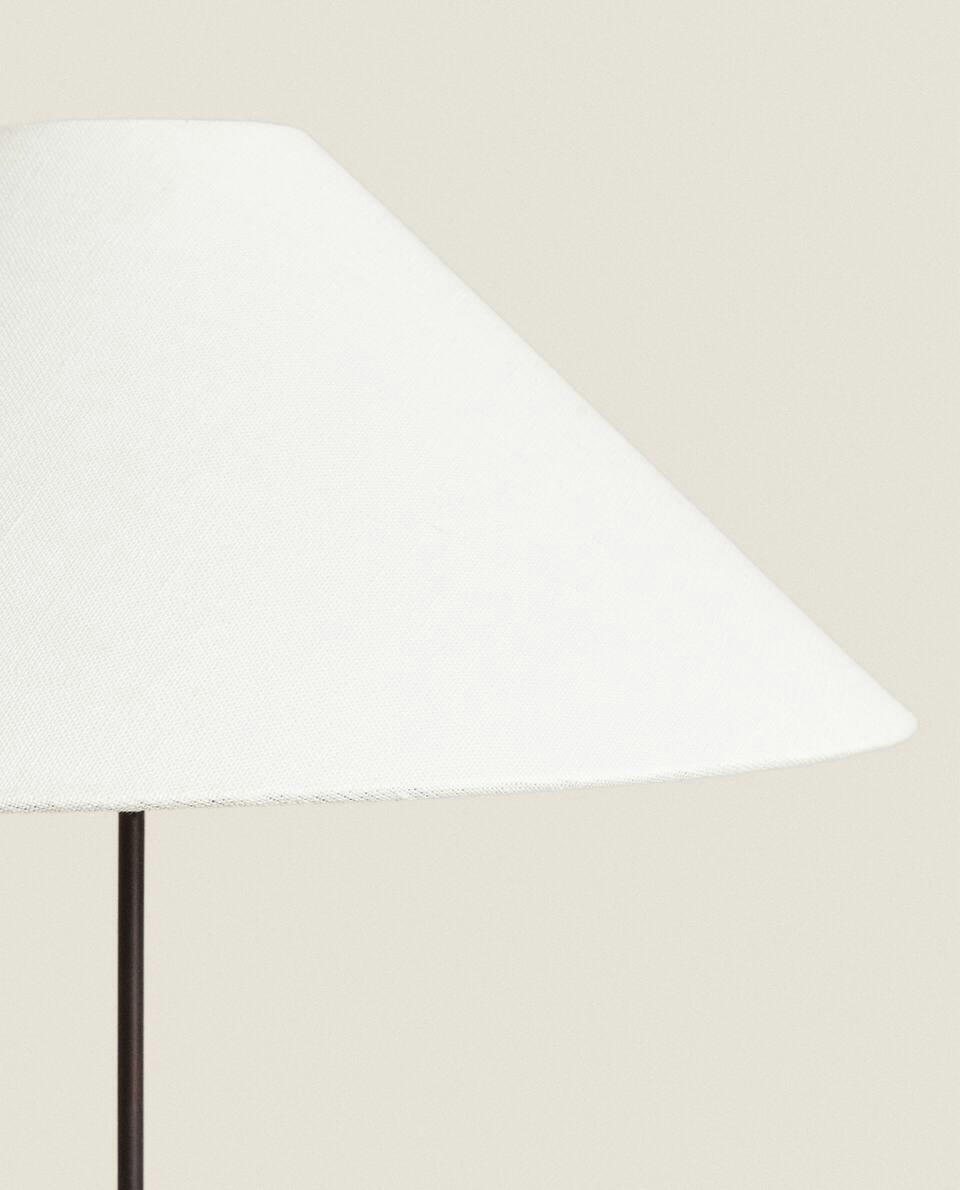 ADJUSTABLE FLOOR LAMP WITH LINEN LAMPSHADE