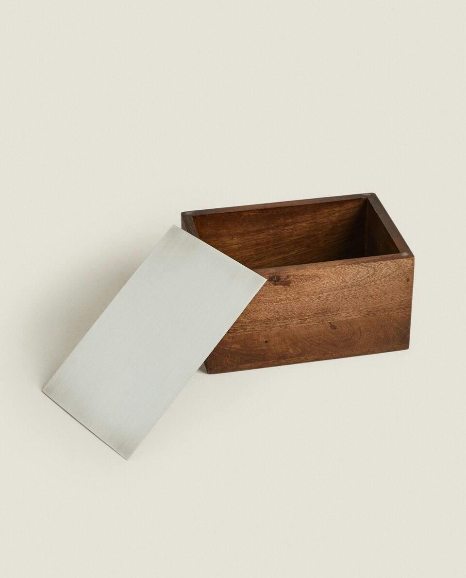 WOOD AND METAL BOX
