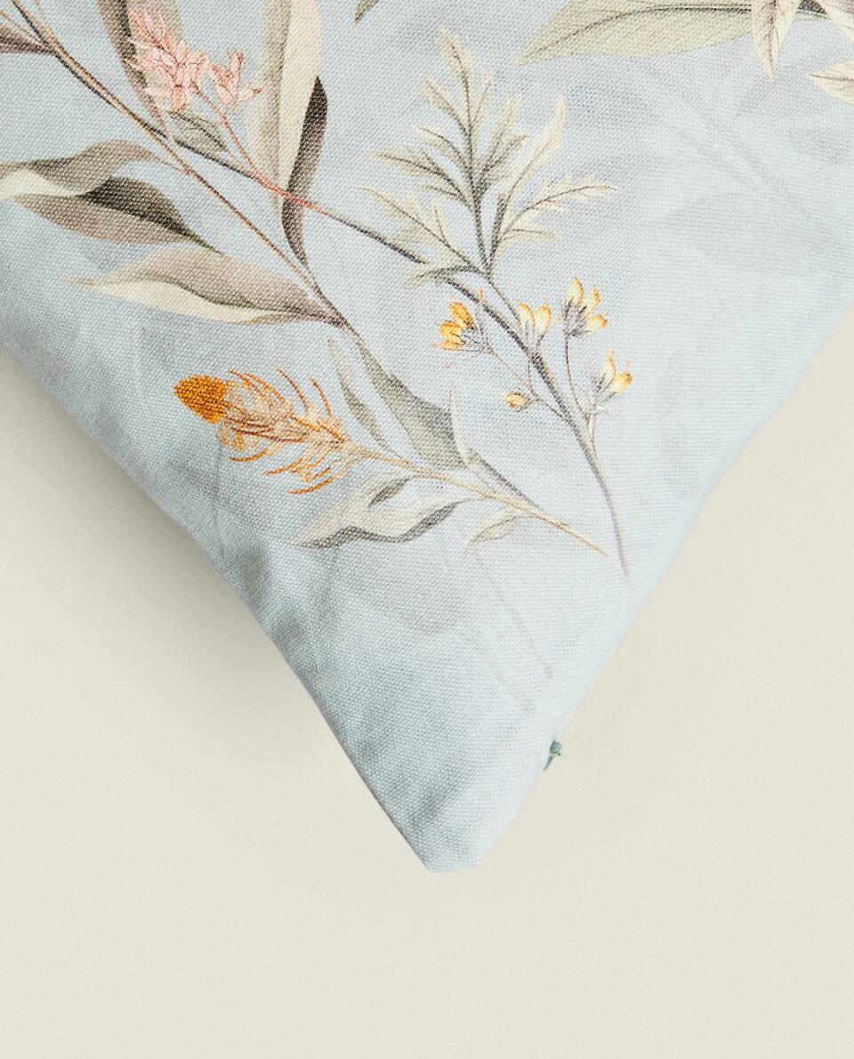FLORAL PRINT CUSHION COVER