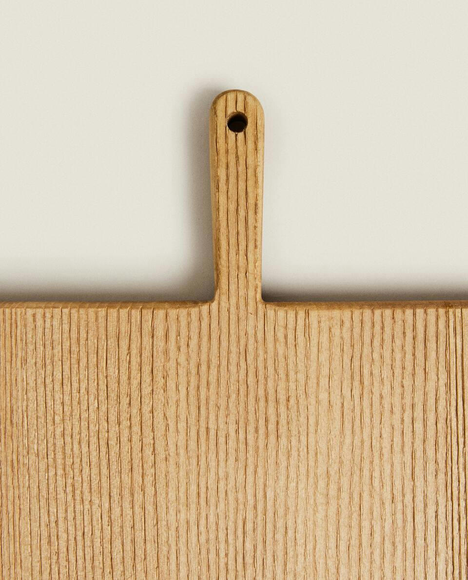 RECTANGULAR ASH WOOD CUTTING BOARD