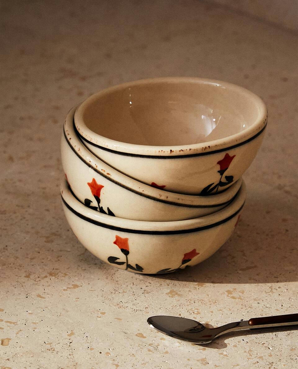 PAINTED FLORAL MINI BOWL