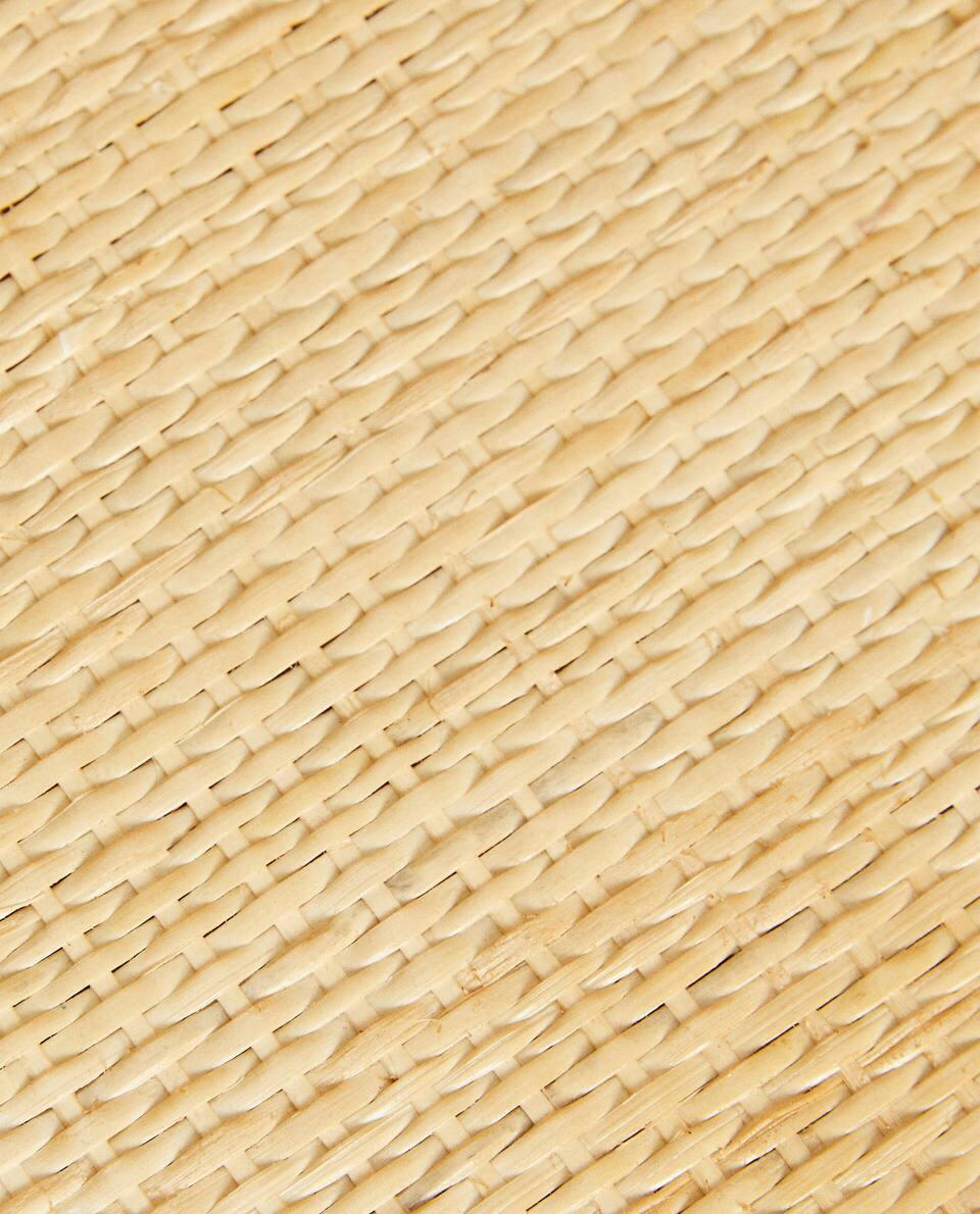 RATTAN BEDSIDE TABLE