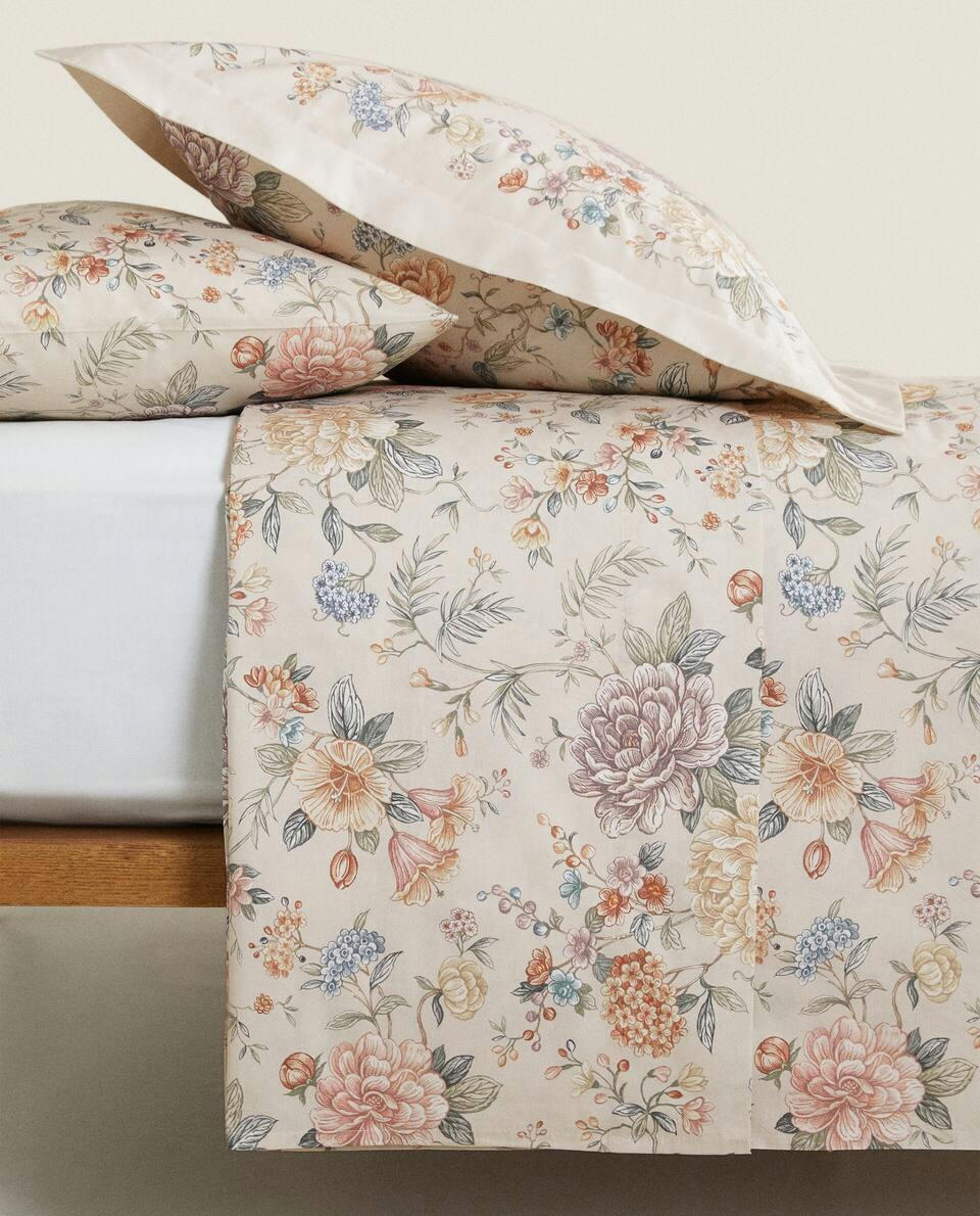 FLORAL PRINT DUVET COVER