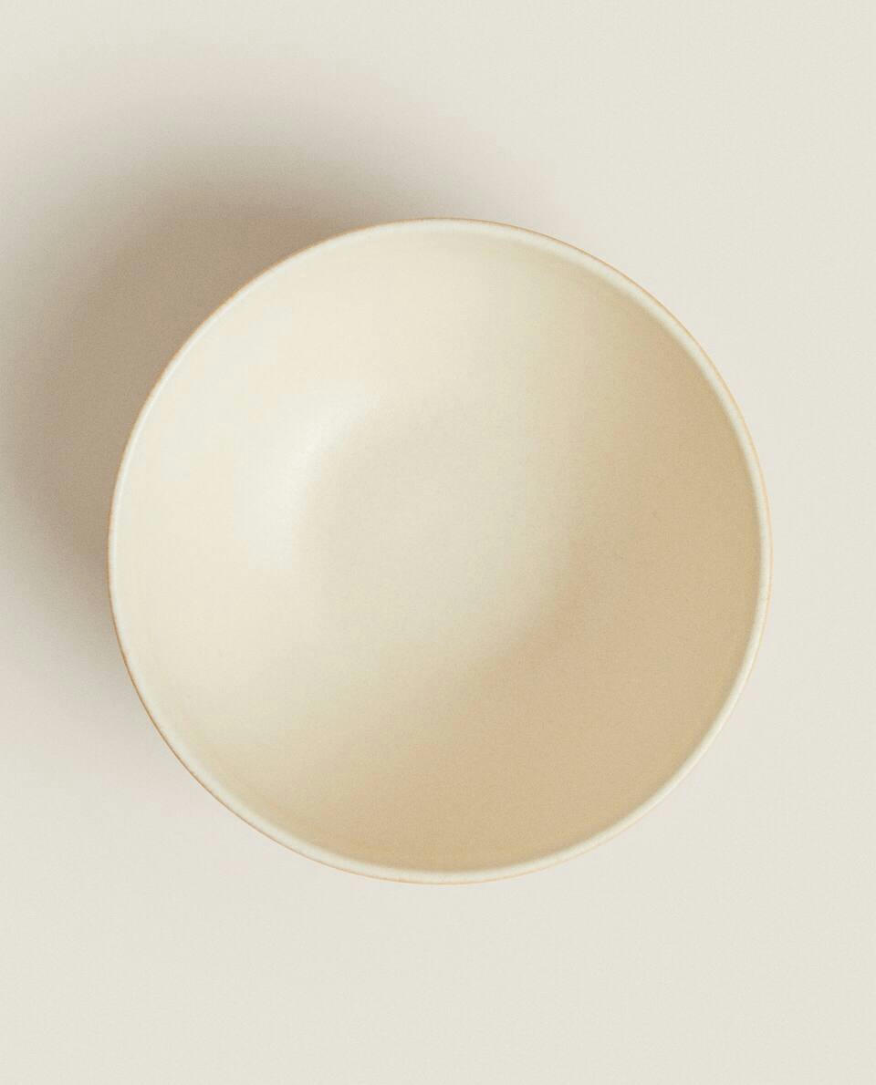 COLOURED STONEWARE BOWL